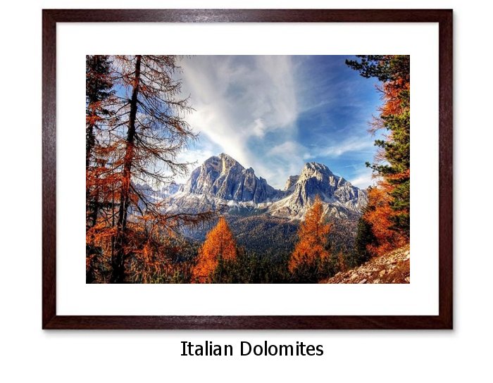 Italian Dolomites Framed Wall At Print
